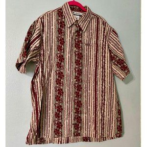 Vintage Columbia Tapa Tiki Hawaiian Aloha Shirt